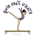 Gymnastics Girl on Balance Beam