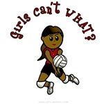 Dark Red Volleyball