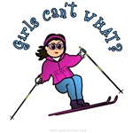 Girl Skiing