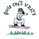 Girl Snowboarding
