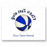 Girls Basketball Postcard
