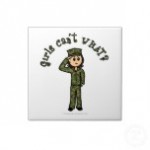 Military Girl Tile