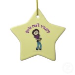 Girl Saxophone Player Ornament