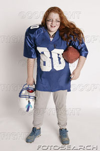 Girl Football Player Photo