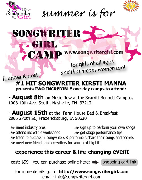 Songwriter Girl Camp