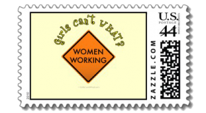 Women Working Construction Sign