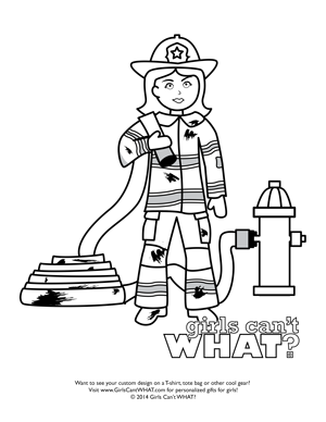 Free Coloring Pages | Girls Can't WHAT?