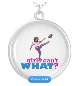 Girls Football Necklace