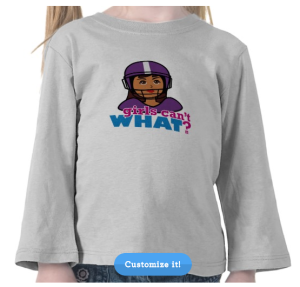 Girls Football T-shirt