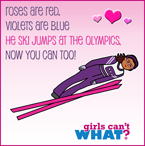 Womens Ski Jumping Valentine